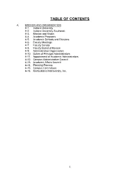 Table of Contents