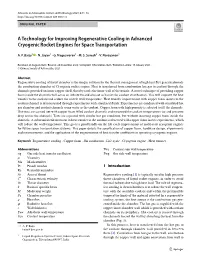 A Technology for Improving Regenerative Cooling in Advanced Cryogenic Rocket Engines for Space Transportation