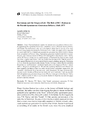 Darwinism and the Origin of Life: the Role of H.C. Bastian in the British Spontaneous Generation Debates, 1868--1873