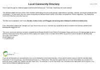 Local Community Directory January 2016