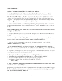 Mock Exam 1: Key
