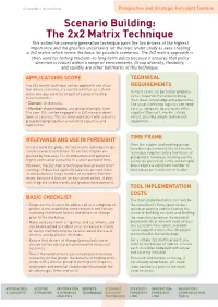 Scenario Building