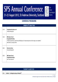 SPS 2012 Programme Final Draft RL