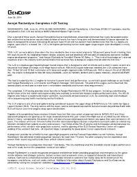 Aerojet Rocketdyne Completes J-2X Testing