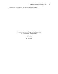 Design and Implementation Considerations for Storage Area Networks