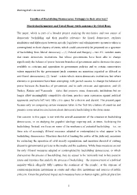 Families of Backsliding Democracies: Unhappy in Their Own Way?