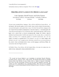 Free Relative Clauses in Mixtec