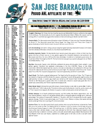 Game Notes | Game 54 | Watch: Ahllive.Com | Listen: AM 1220 KDOW