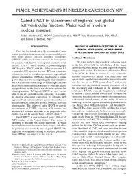 Gated SPECT in Assessment of Regional and Global Left Ventricular Function