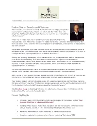 Isadore Sharp - Founder and Chairman “The Reason for Our Success Is No Secret