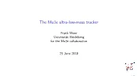 The Mu3e Ultra-Low-Mass Tracker