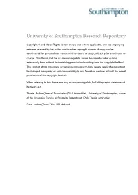 University of Southampton Research Repository