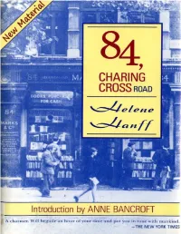84, Charing Cross Road / Helene Hanff ; Introduction by Anne Bancroft