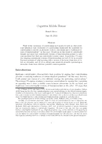 Cognitive Mobile Homes