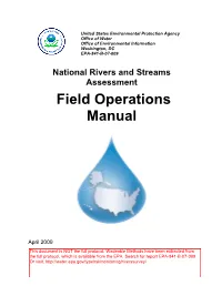 Field Operations Manual