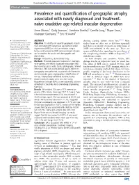 Prevalence and Quantification of Geographic Atrophy Associated With