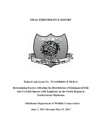 (T-58-R-1) Determining Factors Affecting the Distribution of Endanger