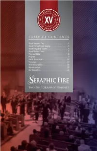 Table of Contents