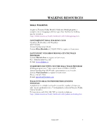 Walking Resources