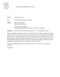 2018 Brownfield Redevelopment Financing Act