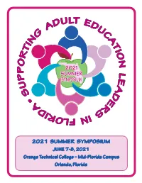 2021 Summer Symposium Program Book
