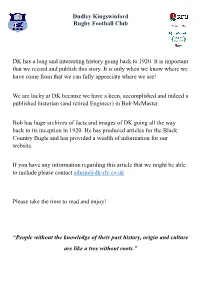 Article Researched and Written by Bob Mcmaster & Brian Platts