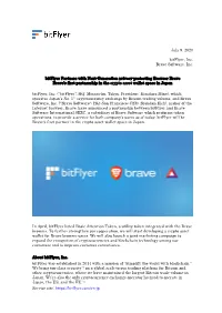 Bitflyer Partners with Next-Generation Privacy-Protecting Browser Brave Brave’S First Partnership in the Crypto Asset Wallet Space in Japan Bitflyer, Inc
