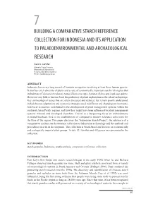 Building a Comparative Starch Reference Collection