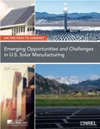 Emerging Opportunities and Challenges in US Solar