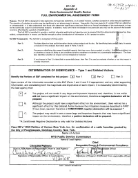 Full Environmental Assessment Form