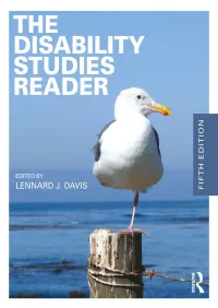 The Disability Studies Reader