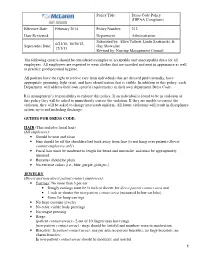 Dress Code Policy (HIPAA Compliant)