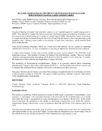 Dynamic Modelling of the Impact of Entrance Scour on Flood Behaviour in Coastal Lakes and Estuaries