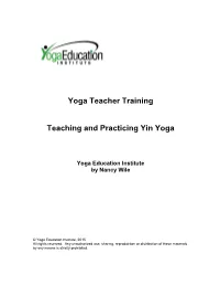 Introduction to Yin Yoga