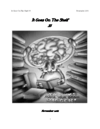 It Goes on the Shelf 33 November 2011