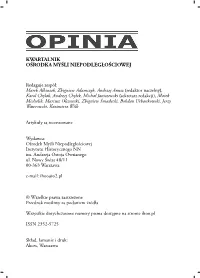 Opinia Solidarnosc.Indd