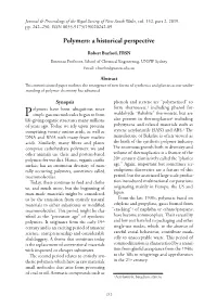 Polymers: a Historical Perspective