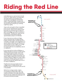 Riding the Red Line