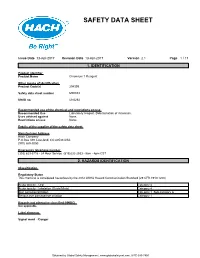 Safety Data Sheet