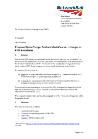 Scotland Electrification – Changes to ESTA Boundaries