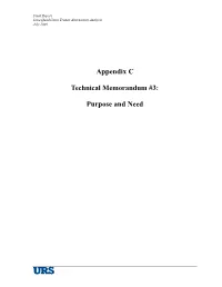 TM #3 Purpose & Need Revised February 2006