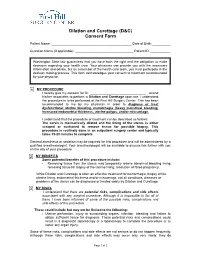Dilation and Curettage (D&C) Consent Form