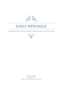 Early Menangle