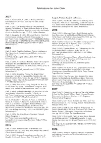 Publications for John Clark 2021 2020 2019