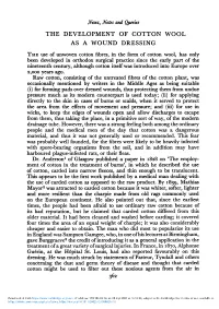 The Development of Cotton Wool