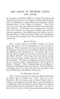 "The Haran of Abraham, Laban and Jacob," the Evangelical Quarterly