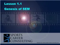 Lesson 1.1 Genesis Of