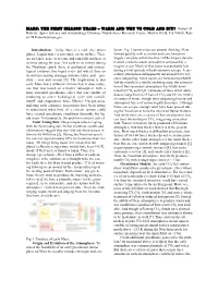 MARS: the FIRST BILLION YEARS – WARM and WET VS COLD and ICY? Robert M