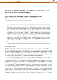 Method for Rapid Interplanetary Trajectory Analysis Using Δv Maps with Flyby Options