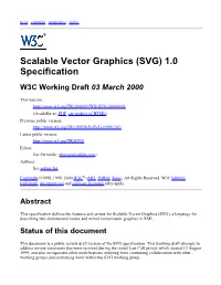 W3C Working Draft: Scalable Vector